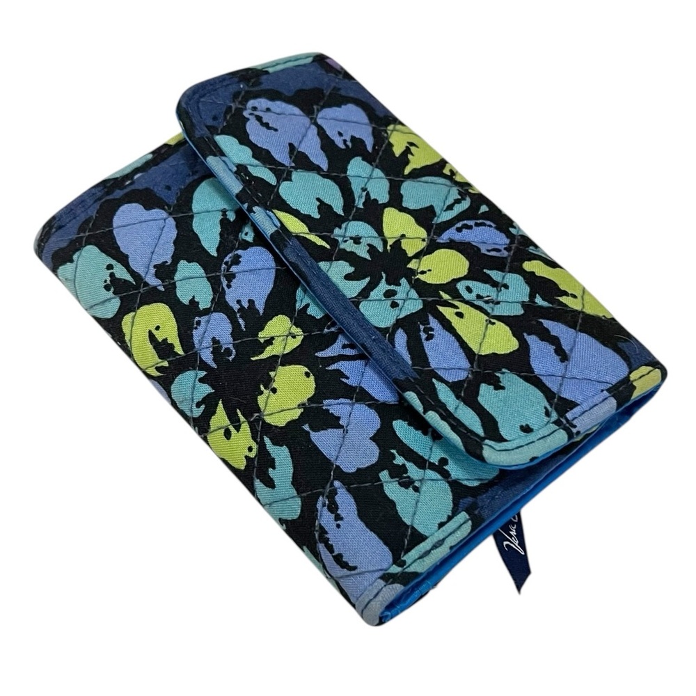 Vera Bradley Indigo Pop Tri-Fold Wallet